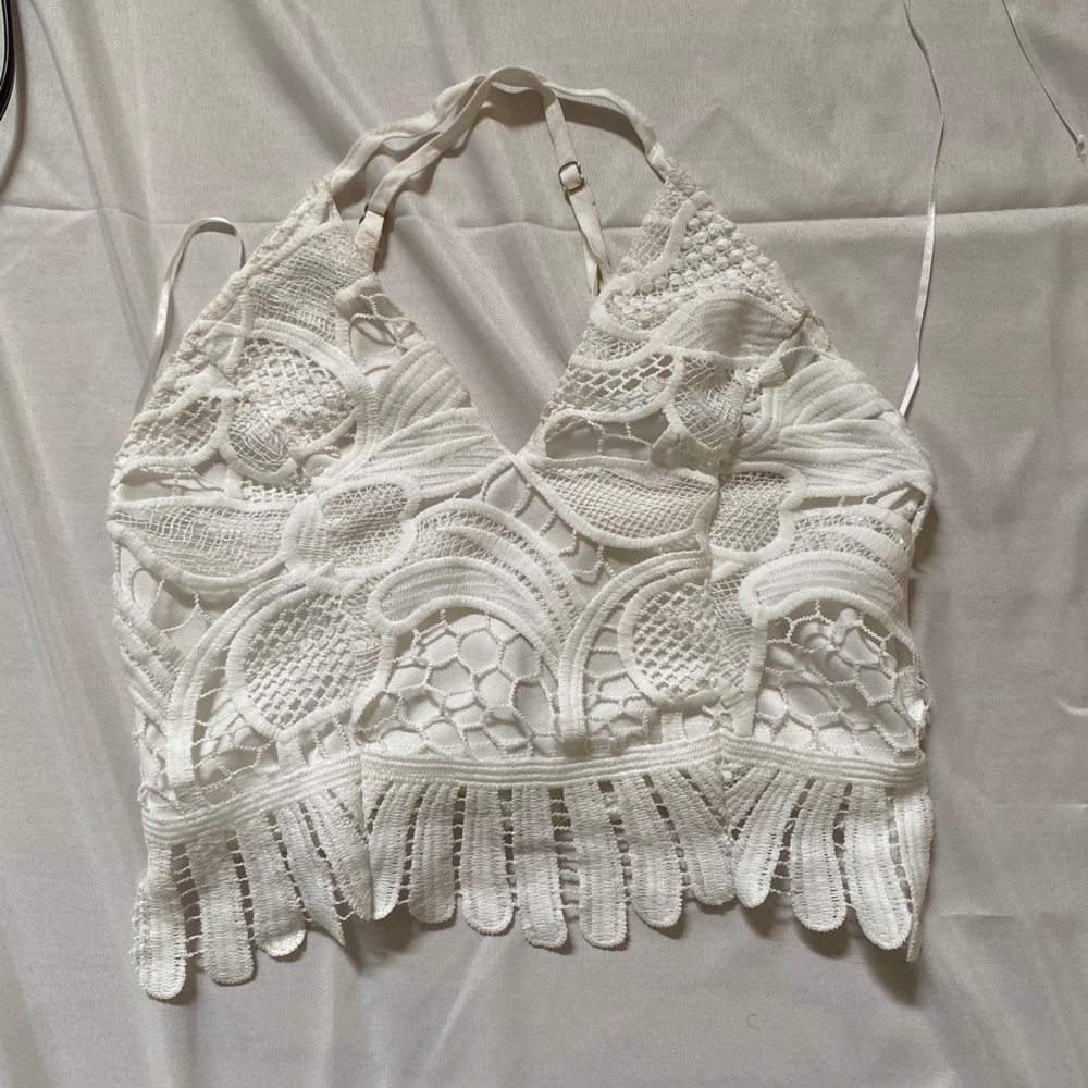 Lace crop top